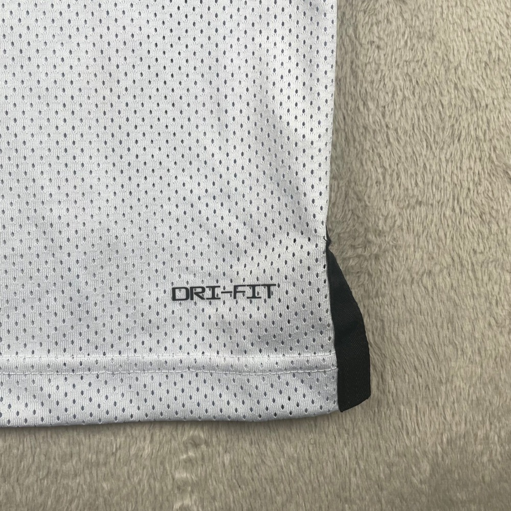Jordan Tank Top Mens Small White Mesh Dri-Fit Jumpman Basketball Jersey Wicking - Picture 3 of 8